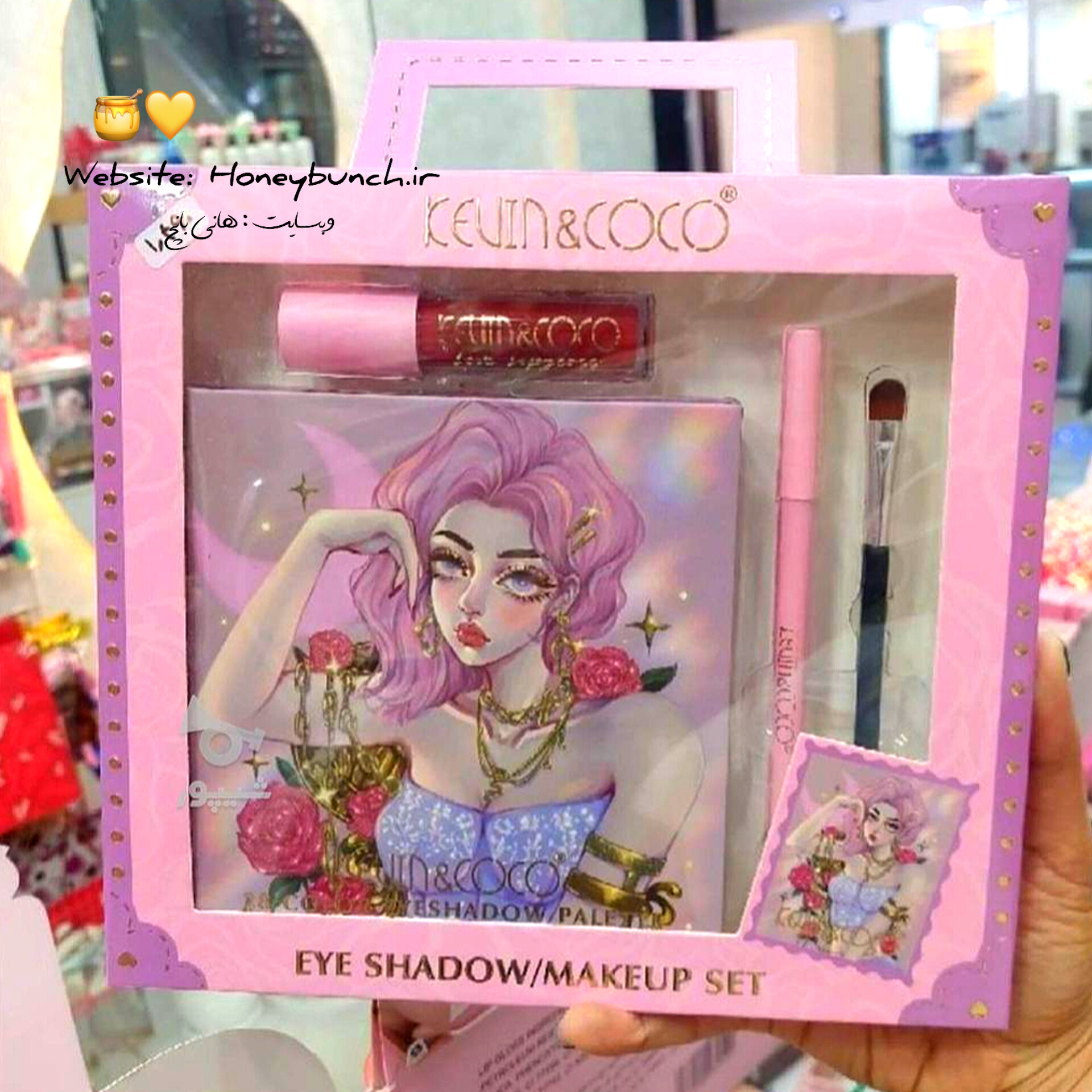 ست 4 تکه آرایشی کوین کوکو KEVIN COCO مدل Pink Blonde اصلی | مناسب هدیه